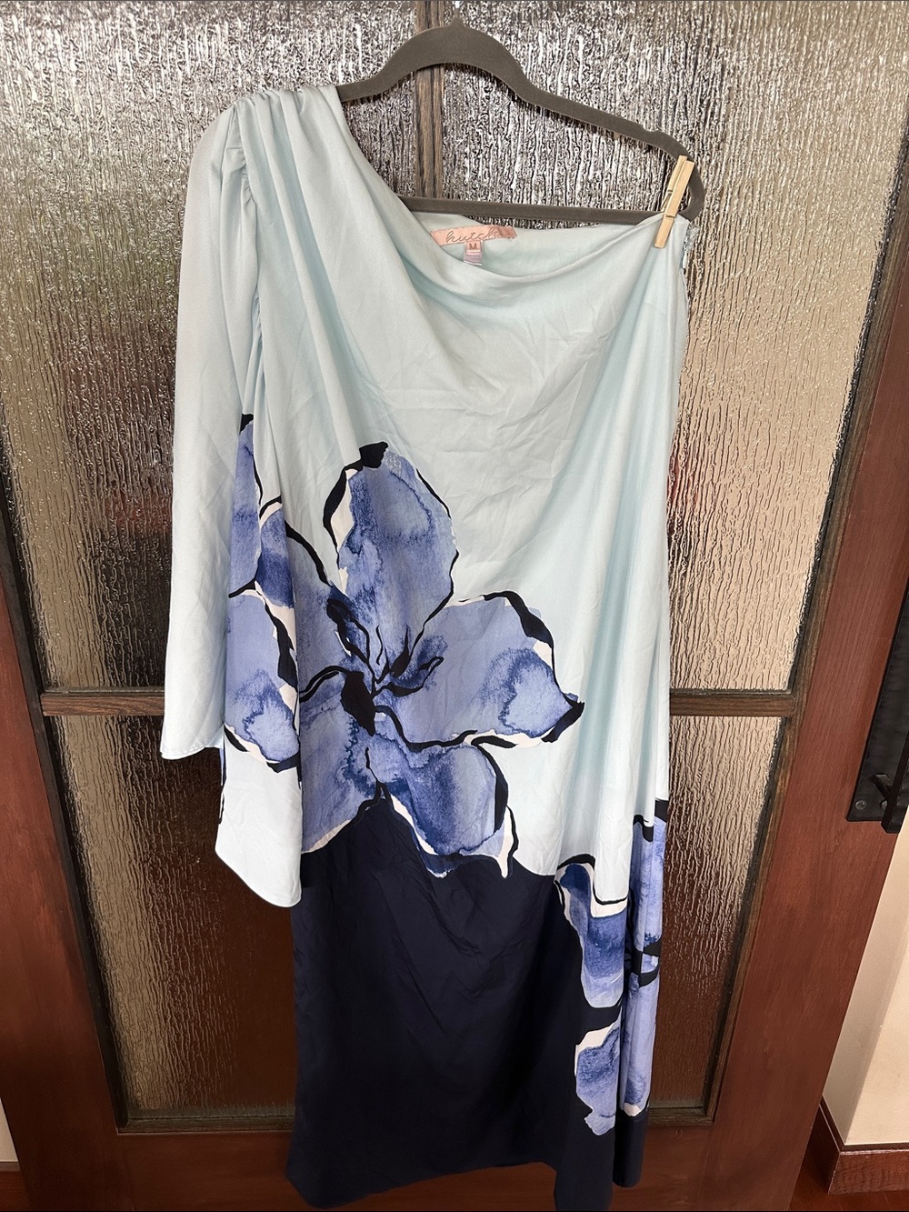 Hutch One Shoulder Satin Gown size Medium. - Picture 13 of 16